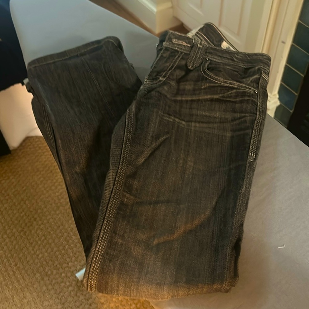 Taverniti Vintage 80s/90s vintage black distressed Jean. 27